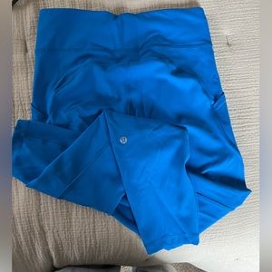 Lululemon 25” invigorate leggings in poolside size 8